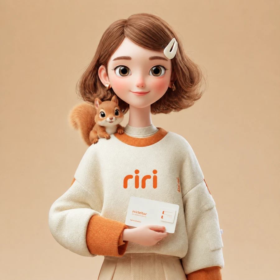 riri(経理担当)と相棒のリス